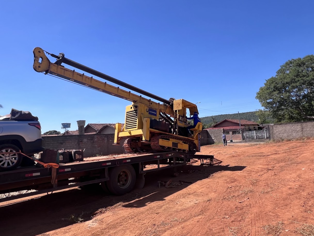 Fundação de galpão industrial em Minas Gerais
